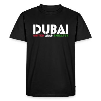 Dubai - Men's Premium Organic T-Shirt - black - Front - Nico (187cm)