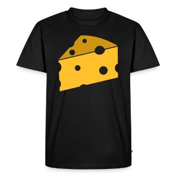 Fromage - T-shirt Premium bio Homme - noir - Devant - Nico (187cm)