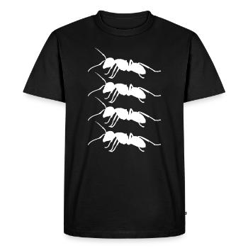 Ants - Men's Premium Organic T-Shirt - black - Front - Nico (187cm)