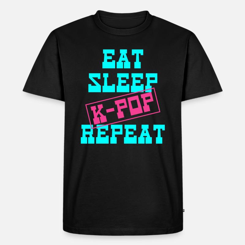 K-Pop - Männer Premium Bio T-Shirt - Schwarz
