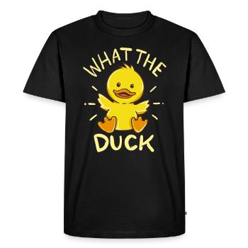 C'est quoi ce bordel? - T-shirt Premium bio Homme - noir - Devant - Nico (187cm)