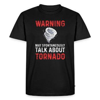Tornado Storm Chaser - T-shirt Premium bio Homme - noir - Devant - Nico (187cm)