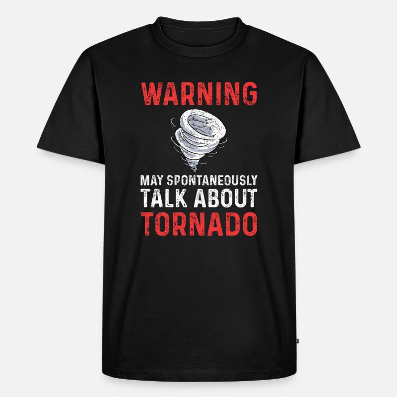 Tornado-Sturmjäger - Männer Premium Bio T-Shirt - Schwarz