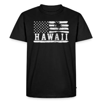 Hawaii - T-shirt Premium bio Homme - noir - Devant - Nico (187cm)