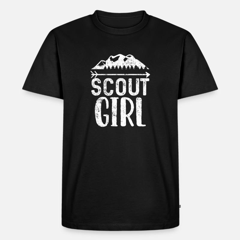 Scouting - Männer Premium Bio T-Shirt - Schwarz