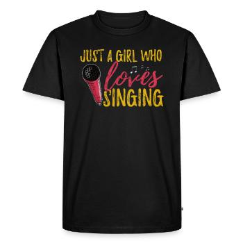 chant - T-shirt Premium bio Homme - noir - Devant - Nico (187cm)