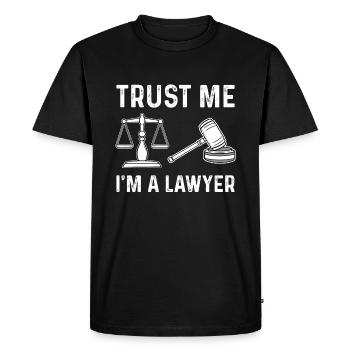 Avocat avocat - T-shirt Premium bio Homme - noir - Devant - Nico (187cm)