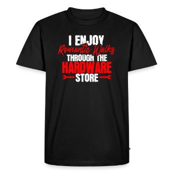 Magasin de bricolage - T-shirt Premium bio Homme - noir - Devant - Nico (187cm)