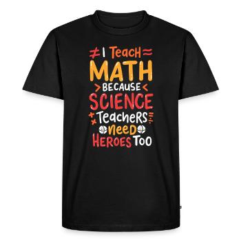 Math math - Men's Premium Organic T-Shirt - black - Front - Nico (187cm)