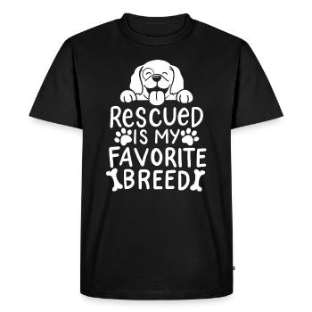 Refuge pour animaux association de protection des animaux sauvetage d'animaux - T-shirt Premium bio Homme - noir - Devant - Nico (187cm)