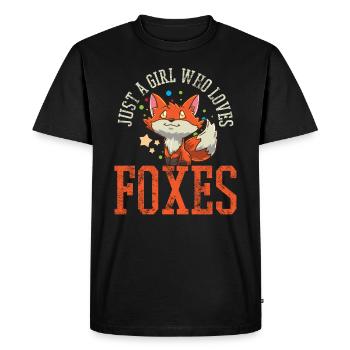 Renards renards - T-shirt Premium bio Homme - noir - Devant - Nico (187cm)