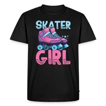 Patins à roulettes patinage à roulettes - T-shirt Premium bio Homme - noir - Devant - Nico (187cm)