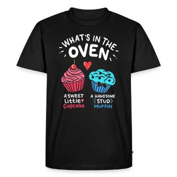 Gender Reveal Baker - Men's Premium Organic T-Shirt - black - Front - Nico (187cm)