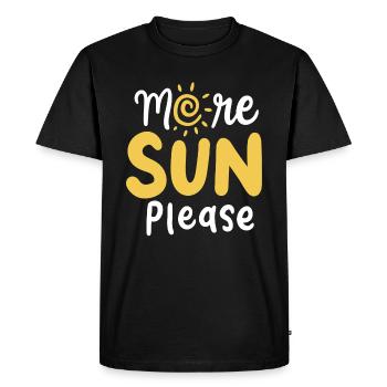 Sun beach brown - T-shirt Premium bio Homme - noir - Devant - Nico (187cm)