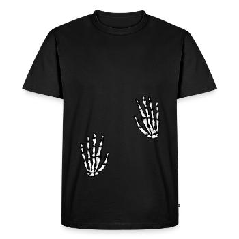 skeleton hands - Men's Premium Organic T-Shirt - black - Front - Nico (187cm)