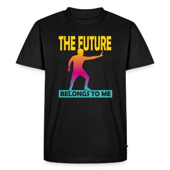 L’avenir m’appartient - T-shirt Premium bio Homme - noir - Devant - Nico (187cm)