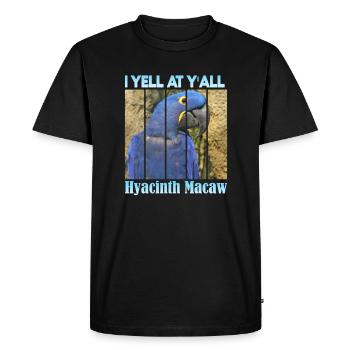 Hyacinthhara - T-shirt Premium bio Homme - noir - Devant - Nico (187cm)