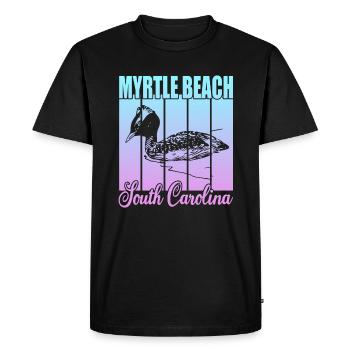 Myrtle Beach Caroline du Sud - T-shirt Premium bio Homme - noir - Devant - Nico (187cm)