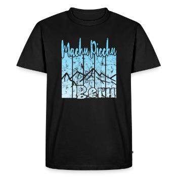 Machu Picchu Peru - Men's Premium Organic T-Shirt - black - Front - Nico (187cm)