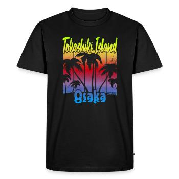 Île de Tokashiki Osaka - T-shirt Premium bio Homme - noir - Devant - Nico (187cm)