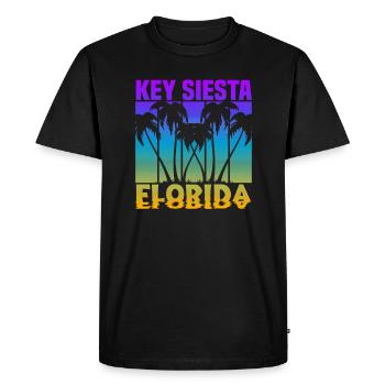 Key Siesta Floride - T-shirt Premium bio Homme - noir - Devant - Nico (187cm)