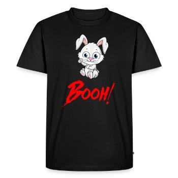 BOOH! HASE Halloween Boo Booo Apocalypse Monster - T-shirt Premium bio Homme - noir - Devant - Nico (187cm)