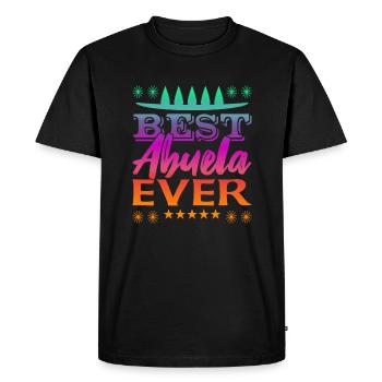 Meilleur Abuela de tous les temps - T-shirt Premium bio Homme - noir - Devant - Nico (187cm)