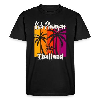 Koh Phangan Thaïlande - T-shirt Premium bio Homme - noir - Devant - Nico (187cm)