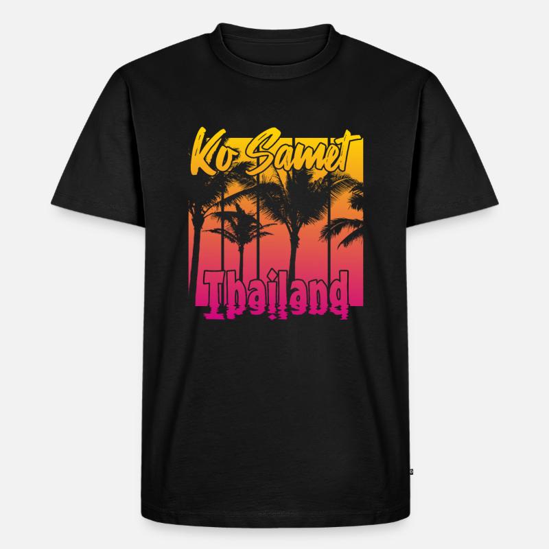 Ko Samet Thailand - Männer Premium Bio T-Shirt - Schwarz