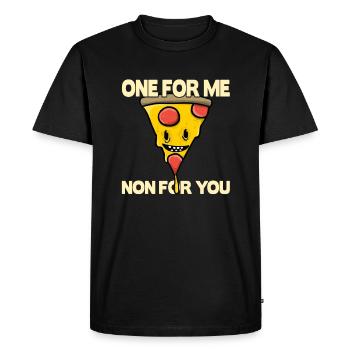 Amateurs de pizza - T-shirt Premium bio Homme - noir - Devant - Nico (187cm)