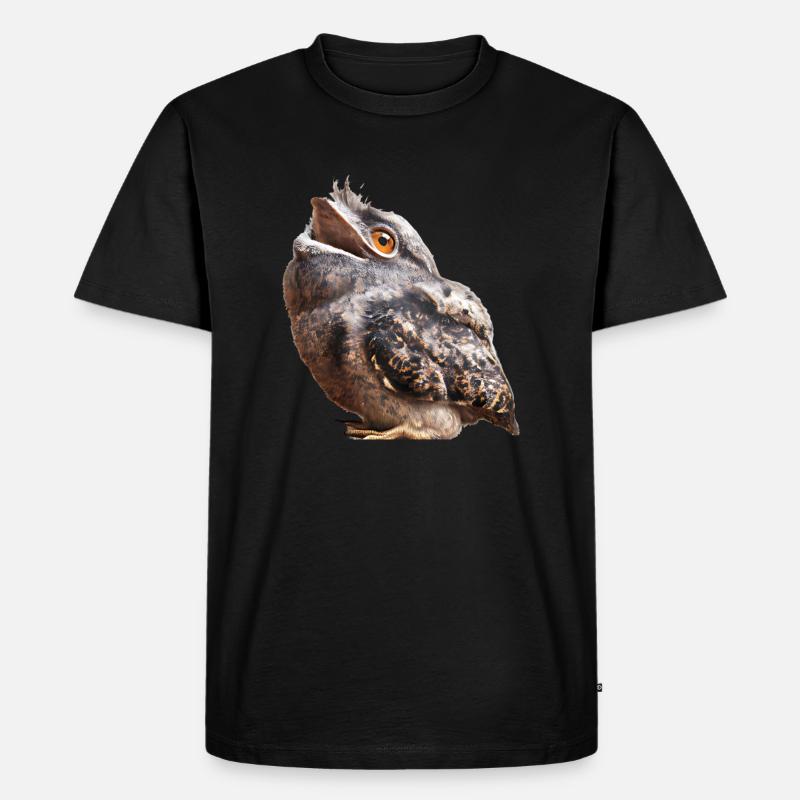 Potoo Eule - Männer Premium Bio T-Shirt - Schwarz