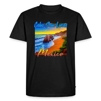 Cabo San Lucas Sunset - Men's Premium Organic T-Shirt - black - Front - Nico (187cm)