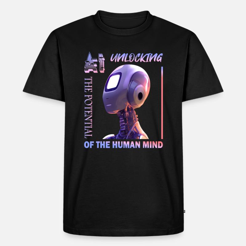 Unlocking Potential with AI - Männer Premium Bio T-Shirt - Schwarz