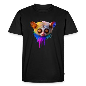 Tarsier Design - Men's Premium Organic T-Shirt - black - Front - Nico (187cm)