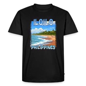 Iloilo, Philippines - T-shirt Premium bio Homme - noir - Devant - Nico (187cm)