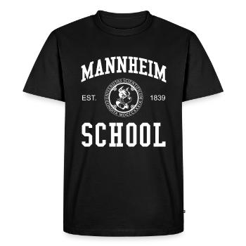 Mannheim School Universität Hochschule University - Men's Premium Organic T-Shirt - black - Front - Nico (187cm)