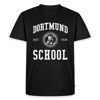Dortmund School University College School University - Men's Premium Organic T-Shirt - black - Front - Nico (187cm)