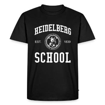 École Heidelberg Université Université - T-shirt Premium bio Homme - noir - Devant - Nico (187cm)