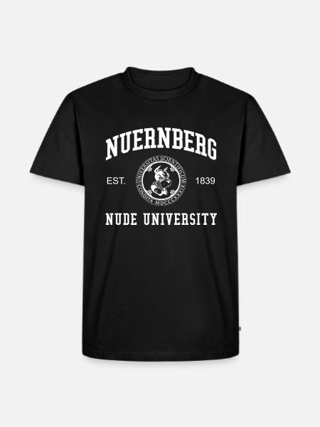 Nuremberg Nude University University University - Men's Premium Organic T-Shirt - black
