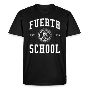 Fürth School University College University School - T-shirt Premium bio Homme - noir - Devant - Nico (187cm)
