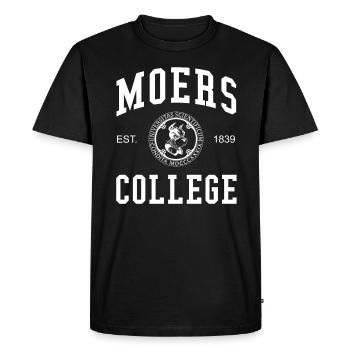 Moers College, Université, Universität Hochschule - T-shirt Premium bio Homme - noir - Devant - Nico (187cm)