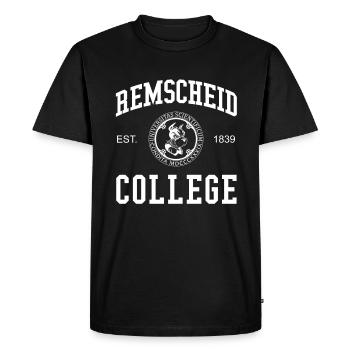 École universitaire Remscheid College - T-shirt Premium bio Homme - noir - Devant - Nico (187cm)