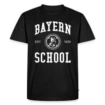 Bayern School Hochschule University Schule Uni - Men's Premium Organic T-Shirt - black - Front - Nico (187cm)