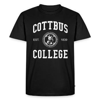 Cottbus College, Universität Hochschule - T-shirt Premium bio Homme - noir - Devant - Nico (187cm)