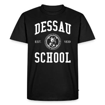 Dessau School Hochschule University Schule Uni - Men's Premium Organic T-Shirt - black - Front - Nico (187cm)