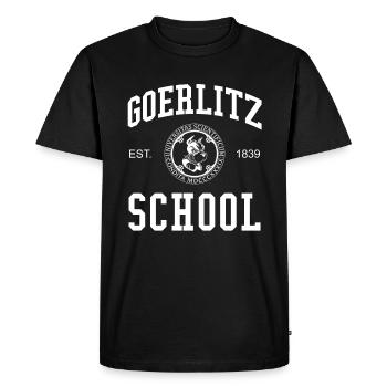 Görlitz School Universität Schule Uni University - Men's Premium Organic T-Shirt - black - Front - Nico (187cm)