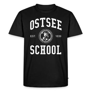 Ostsee School Hochschule University Schule Uni - Men's Premium Organic T-Shirt - black - Front - Nico (187cm)