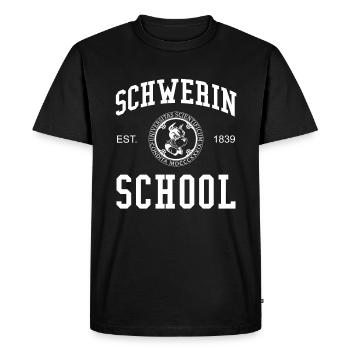 Schwerin School Universität Schule Uni University - Men's Premium Organic T-Shirt - black - Front - Nico (187cm)