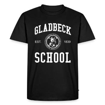 Gladbeck School Universität Schule Uni University - Men's Premium Organic T-Shirt - black - Front - Nico (187cm)