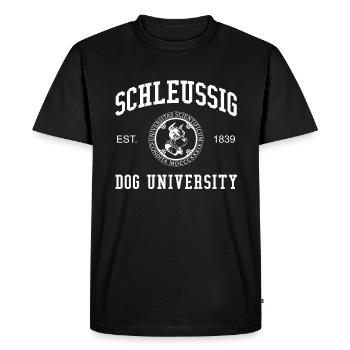 Université canine Schleussig de Leipzig Universität Uni - T-shirt Premium bio Homme - noir - Devant - Nico (187cm)